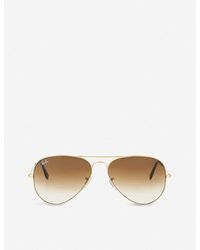 Ray-Ban - Original Aviator Metal-frame Sunglasses With Brown Gradient Lenses Rb3025 58 - Lyst