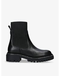 Carvela Kurt Geiger - Dazzle Diamante-embellished Leather Ankle Boots - Lyst