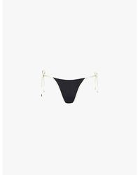 Cheap Monday - Palma Self-Tie Stretch-Nylon Bikini Bottoms - Lyst