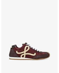 Loewe - Ballet Runner 2.0 Suede And Mesh Trainers - Lyst