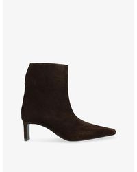KHAITE - Ona 55 Suede Ankle Boots - Lyst