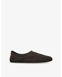The Row - Stellene Suede Slippers - Lyst