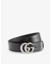 Gucci - Logo-buckle Leather Belt - Lyst