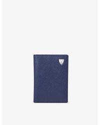 Aspinal of London - Double-fold Logo-embossed Leather Card Holder - Lyst