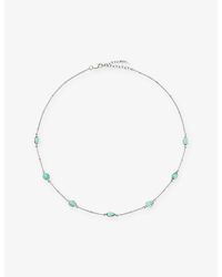 Missoma - Magma Gemstone Plated Sterling- And Amazonite Charm Choker - Lyst