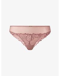 Chantelle - Legend Tanga Lace Briefs - Lyst
