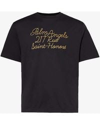 Palm Angels - Palm Paris Graphic-print Cotton-jersey T-shirt - Lyst