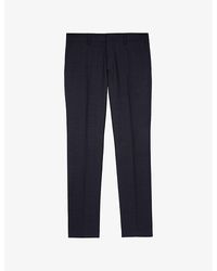 The Kooples - Straight-Leg Slim-Fit Wool Trousers - Lyst