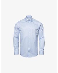 Eton - Business Striped Slim-fit Cotton-twill Dress Shirt - Lyst