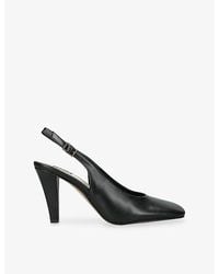 Dolce Vita - Gessia Heeled Leather Slingbacks - Lyst