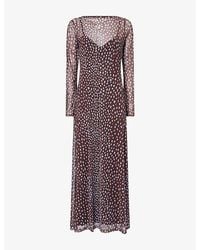 Never Fully Dressed - Aria Semi-Sheer Mesh Maxi Dress - Lyst