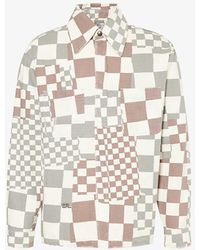 ERL - Checked Brand-embroidered Cotton Jacket - Lyst