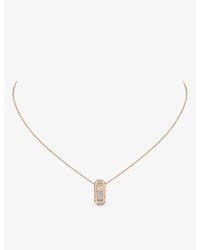 Messika - Moderniste 18Ct Rose- And 0.15Ct Diamond Necklace - Lyst