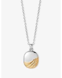 Astley Clarke - Aurora Weave 18Ct Vermeil And 925 Sterling Locket Necklace - Lyst