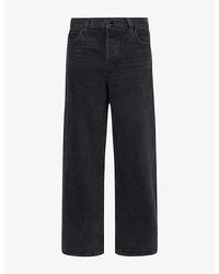 FRAME - The Loose Wide-Leg Low-Rise Denim Jeans - Lyst