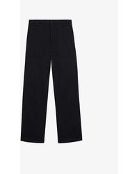 Ted Baker - Querrin Leyden-fit Stretch-cotton Twill Trousers - Lyst