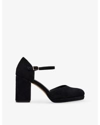 Phase Eight - Platform Heeled Suede Shoes - Lyst