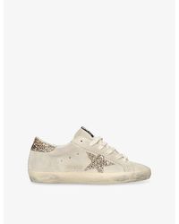 Golden Goose - Super-Star Suede Low-Top Trainers - Lyst