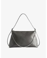 Zadig & Voltaire - Jim Leather Shoulder Bag - Lyst