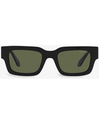 Giorgio Armani - Ar8184u Rectangular-frame Acetate Sunglasses - Lyst
