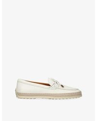 Tod's - Laccetto 92K Leather Loafers - Lyst