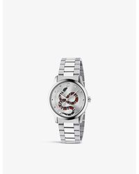 Gucci - Ya1264076 G-timeless Stainless Steel Bracelet Watch - Lyst