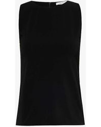 Max Mara - Harald Round-neck Stretch-woven Top - Lyst