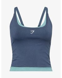 GYMSHARK - Interval Seamless Midi Jersey Tank Top - Lyst