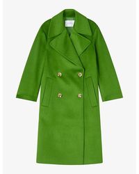 LK Bennett - Amor Double-Breasted Wool Coat - Lyst