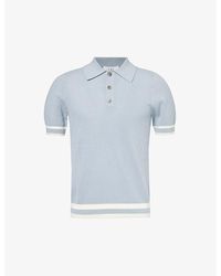 CHE - Quinn Stripe-trimmed Cotton-knit Polo Shirt - Lyst