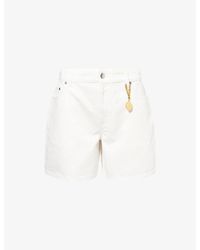 Stella McCartney - Mid-Rise Straight-Leg Denim Shorts - Lyst