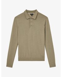 Reiss - Trafford Wool Polo Jumper - Lyst