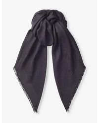 Jimmy Choo - Silk-Wool Emani Scarf - Lyst