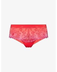 Simone Perele - Wish Lace-Overlay Shorty Stretch-Woven Briefs - Lyst