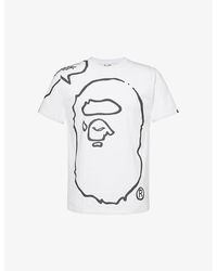A Bathing Ape - X Joshua Vides Branded-print Cotton-jersey T-shirt Xx - Lyst