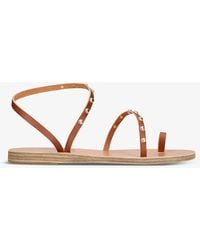Ancient Greek Sandals - Eleftheria Bee Studded Leather Sandals - Lyst