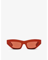 Bottega Veneta - Bv1219s Cat-eye Acetate Sunglasses - Lyst