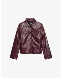 Zadig & Voltaire - Liam Regular-Fit Leather Jacket - Lyst