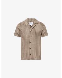 Raith - Salvador Camp-Collar Knit-Cotton Shirt - Lyst