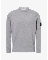 Stone Island - 5100072 Crewneck Wool Knit Jumper - Lyst