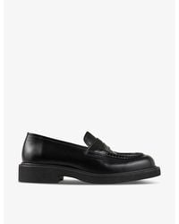 Sandro - Logo-debossed Chunky-sole Leather Loafers - Lyst