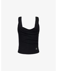 Vivienne Westwood - Anna Cowl-Neck Knit Top - Lyst