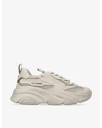 Steve Madden - Possession Chunky-soled Mesh And Faux-leather Trainers - Lyst