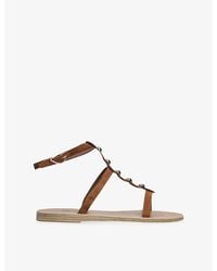 Ancient Greek Sandals - Astria Stud Suede Sandals - Lyst