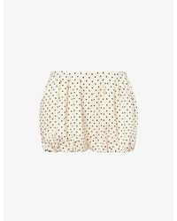 Faithfull the Brand - Lucia Polka Dot-Pattern Linen Shorts - Lyst