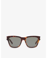 Saint Laurent - Sl560 Square-frame Acetate Sunglasses - Lyst