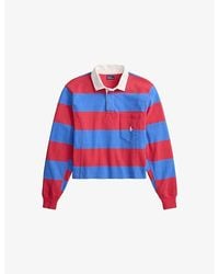 Polo Ralph Lauren - Striped Relaxed-Fit Cotton-Jersey Rugby Shirt - Lyst