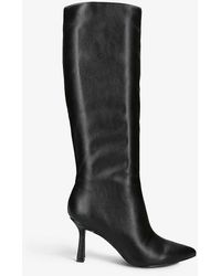 Steve Madden - Jazz Up 001 Heeled Faux-leather Knee-high Boots - Lyst