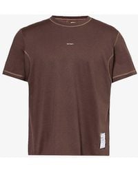 Satisfy - Softcelltm Cordura® Climb Brand-patch Cotton-blend Jersey T-shirt - Lyst