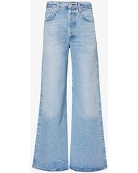 Citizens of Humanity - Beverly Slouch Boot Wide-leg Recycled Denim-blend Jeans - Lyst